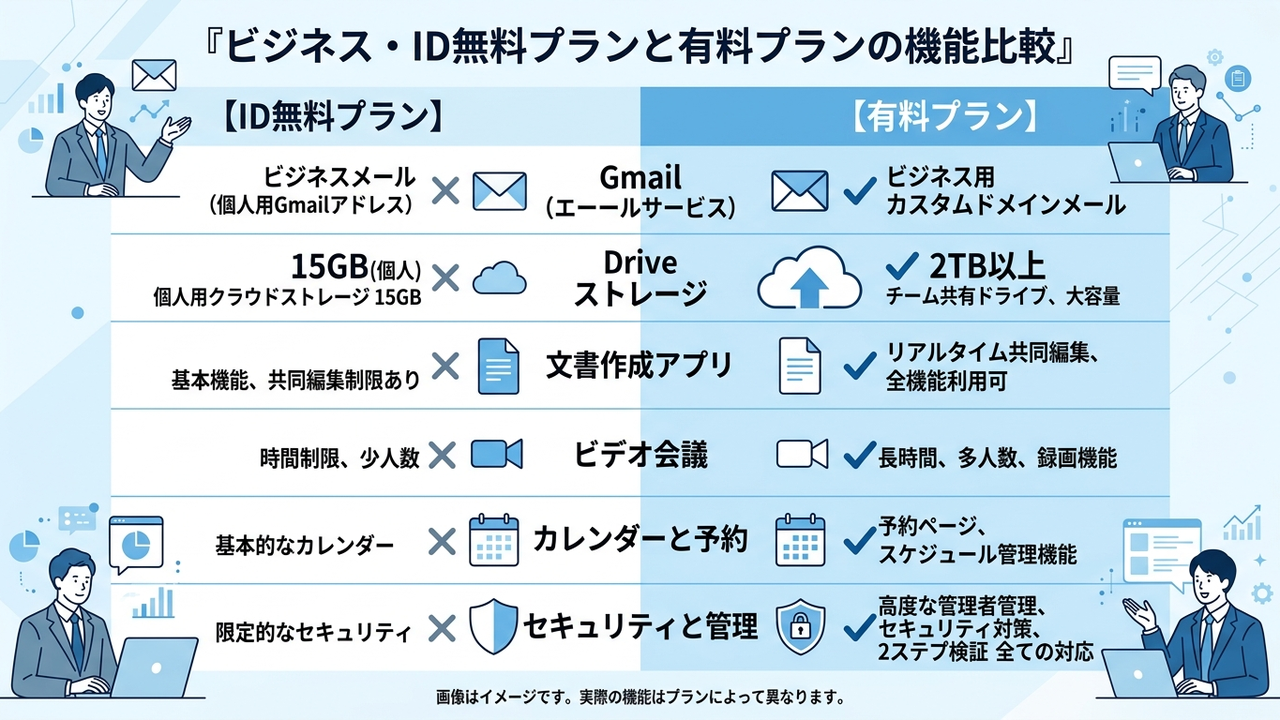 GoogleドライブでIdentity Freeアカウントにファイル単位で編集権限を付与する操作イメージ