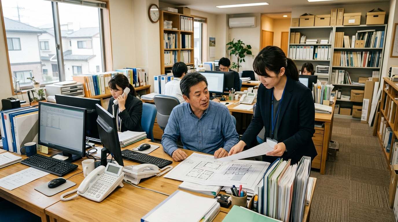 不動産・建設会社のお客様のIT導入イメージ