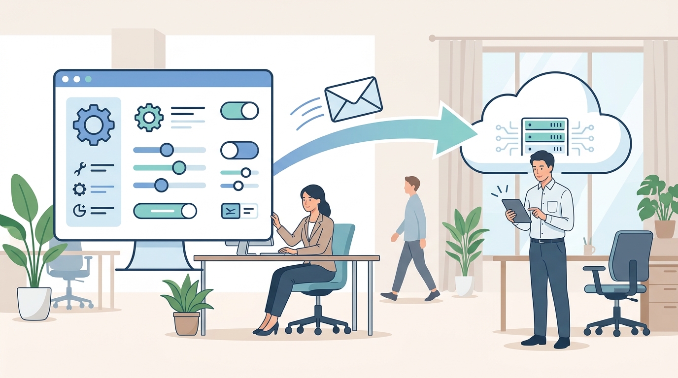 お名前.comで管理する独自ドメインのメールをGoogle Workspaceへ移行するイメージ